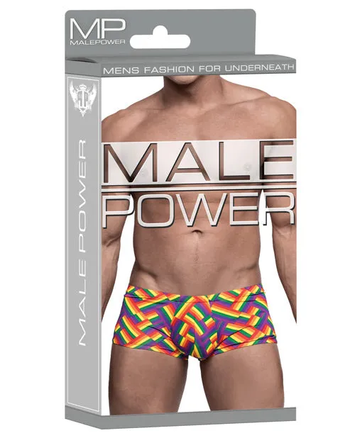Female Sex Toys | Male Power Lingerie Pride Fest Contoured Pouch Mini Short Rainbow Female Sex Toys | Male Power Lingerie Pride Fest Contoured Pouch Mini Short Rainbow