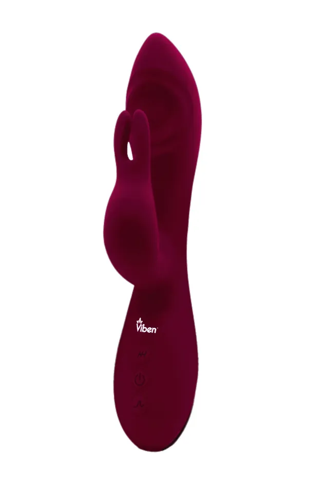 Pzazz Ruby Rechargeable Thumping Rabbit Viben Vibrators