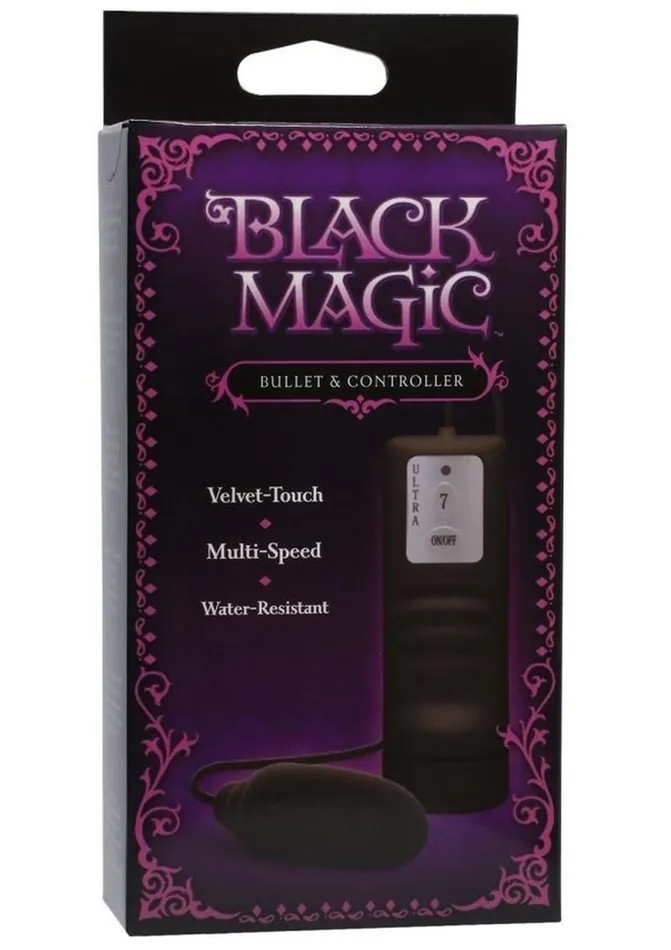 Female Sex Toys Black Magic Bullet with Remote Control Doc Johnson