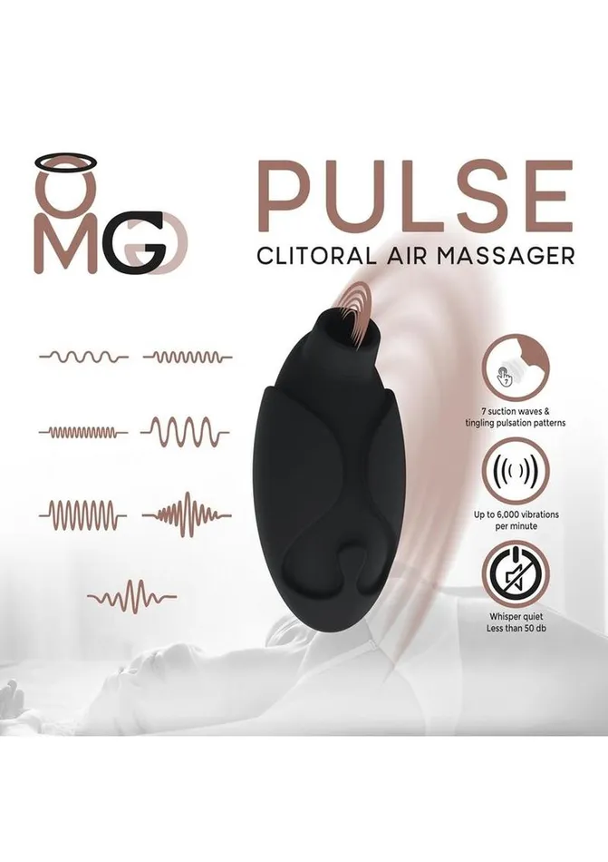 Female Sex Toys OMG Omg Pulse Rechargeable Silicone Clitoral Air Massager