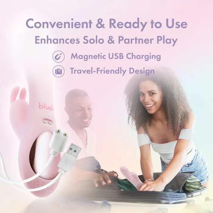 Vibrators Blush Novelties Play With Me Fairy Flutter Pink 197 cm USB Rechargeable Rabbit Vibrator Vibrators Blush Novelties Play With Me Fairy Flutter Pink 197 cm USB Rechargeable Rabbit Vibrator