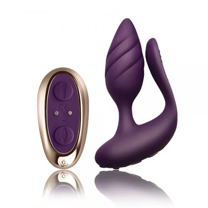 RocksOff Vibrators RocksOff Cocktail Remote Control Couples Vibe Purple