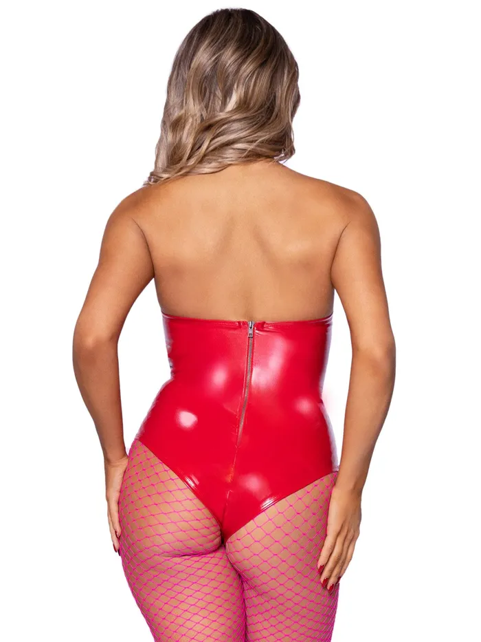 Vinyl Bodysuit Small Red Leg Avenue Vibrators Vinyl Bodysuit Small Red Leg Avenue Vibrators