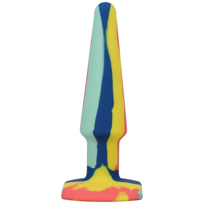 Groovy Silicone Anal Plug 5in Sunrise APlay Male Sex Toys