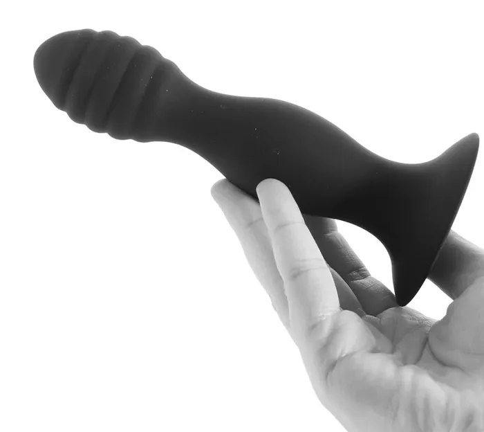 Silicone Ribbed Anal Stud Probe Erotica Adult Toys Male Sex Toys