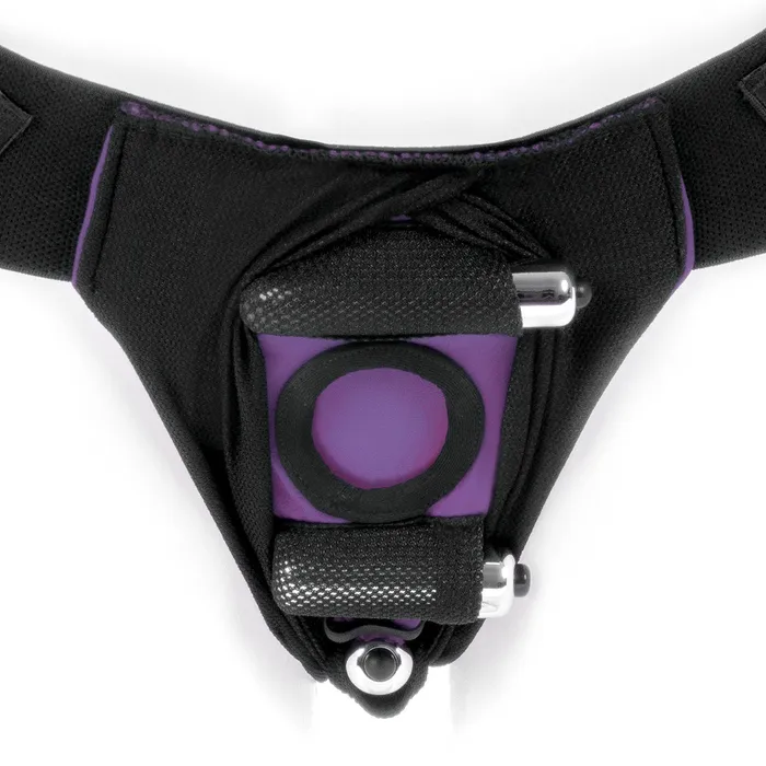 SpareParts HardWear Female Sex Toys SpareParts Joque Cover Undwr Harness Purple Double Strap Size B Nylon