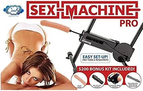Cloud 9 Novelties Sex Machine Pro with Suction Cups and Kit Black American Version 1 Count WTC9MAC MadLovecom Female Sex Toys Cloud 9 Novelties Sex Machine Pro with Suction Cups and Kit Black American Version 1 Count WTC9MAC MadLovecom Female Sex Toys