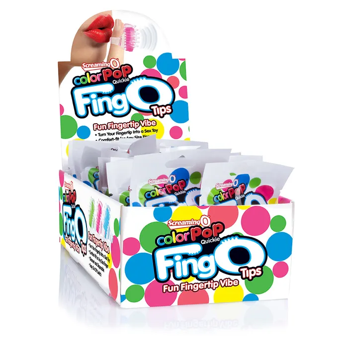 Color Pop Fing O Tip Assorted 18 Pieces Screaming O Anal