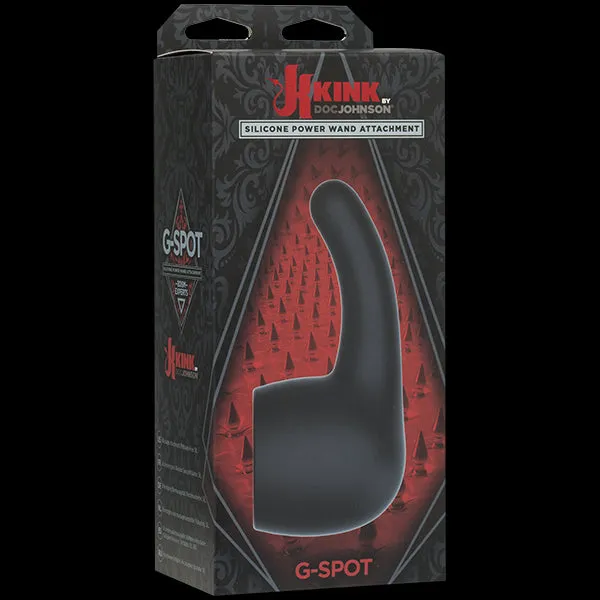 Kink Silicone G Spot Wand Attachment Black Doc Johnson Novelties Female Sex Toys