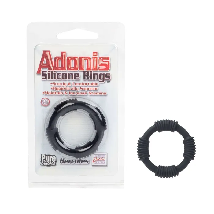 Anal California Exotic Novelties Adonis Silicone Ring Hercules Black