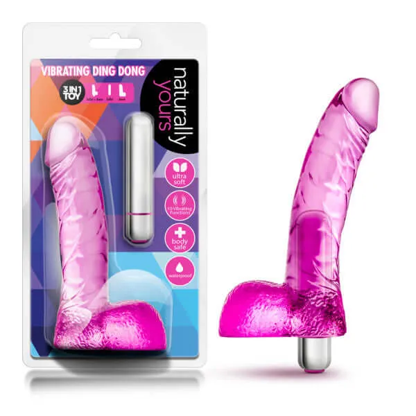 Blush Novelties Female Sex Toys Naturally Yours Vibrating Ding Dong Pink Realistic Dildo Blush Novelties Female Sex Toys Naturally Yours Vibrating Ding Dong Pink Realistic Dildo