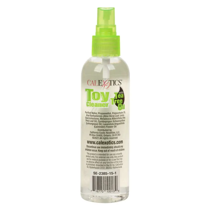 California Exotic Novelties Cal Exotics Tea Tree Oil Toy Cleaner 4 Oz Keep It Clean and Green for Your Pleasure Play Couples