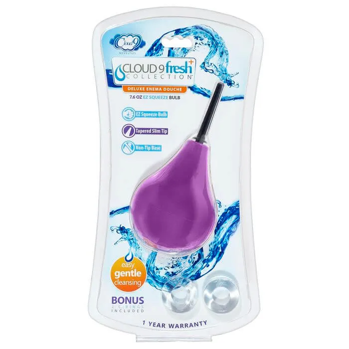 Cloud 9 Novelties Anal Cloud 9 Fresh Plus EZ Squeeze Douche Kit Premium Enema Bulb Bonus CRings Cloud 9 Novelties Anal Cloud 9 Fresh Plus EZ Squeeze Douche Kit Premium Enema Bulb Bonus CRings