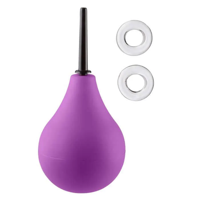 Cloud 9 Novelties Anal Cloud 9 Fresh Plus EZ Squeeze Douche Kit Premium Enema Bulb Bonus CRings