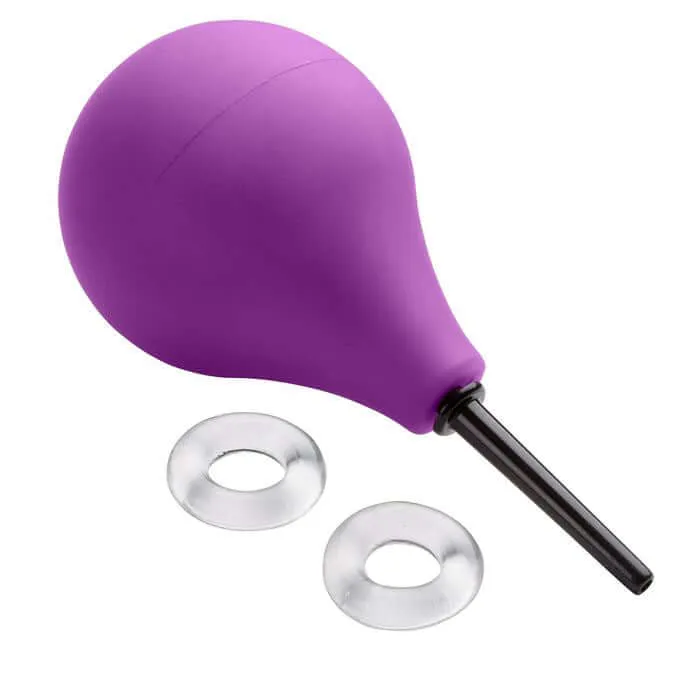 Cloud 9 Novelties Anal Cloud 9 Fresh Plus EZ Squeeze Douche Kit Premium Enema Bulb Bonus CRings