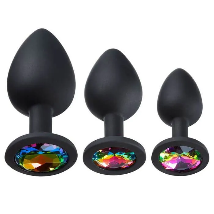 Cloud 9 Novelties Anal Cloud 9 Gems Black Silicone Anal Plug Kit Unleash Your Hidden Pleasures Cloud 9 Novelties Anal Cloud 9 Gems Black Silicone Anal Plug Kit Unleash Your Hidden Pleasures