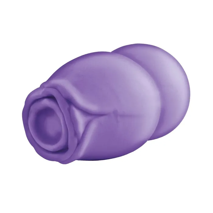 Delite Heated Rose Masturbator Purple Realistic Handheld Pleasure with Warming Function Nasstoys Male Sex Toys