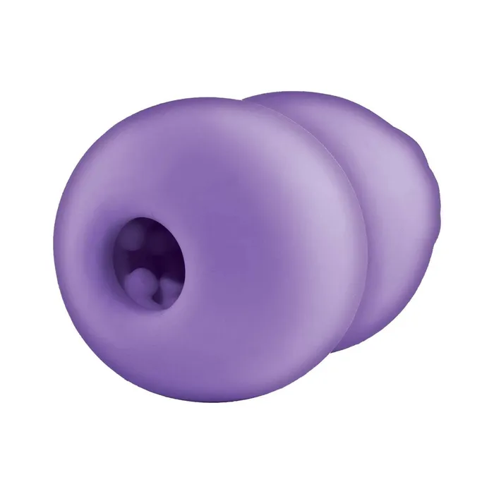 Delite Heated Rose Masturbator Purple Realistic Handheld Pleasure with Warming Function Nasstoys Male Sex Toys