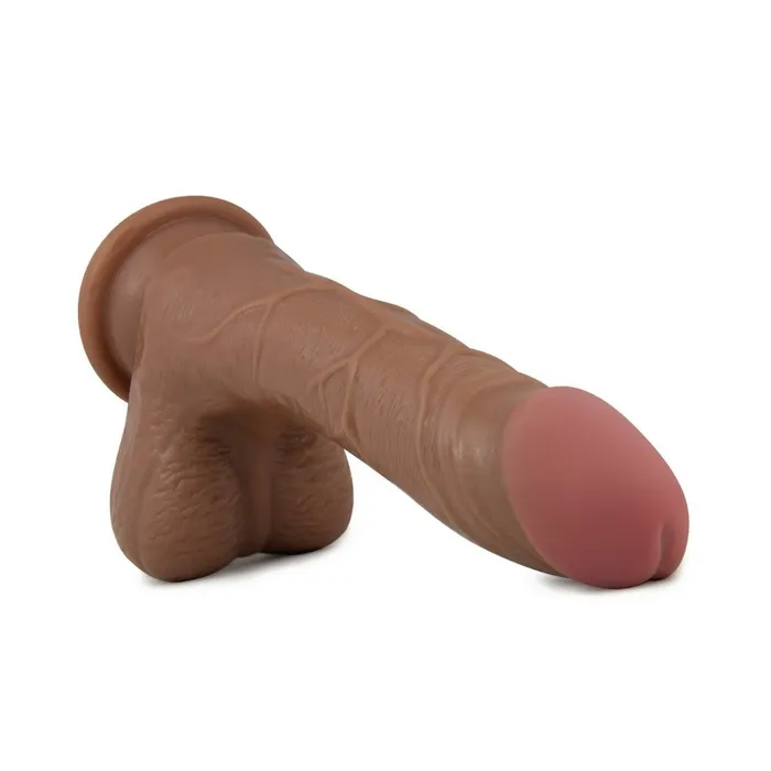Dildos Blush X5 By Blush Grinder Realistic Latin 85Inch Long Dildo With Balls Suction Cup Base