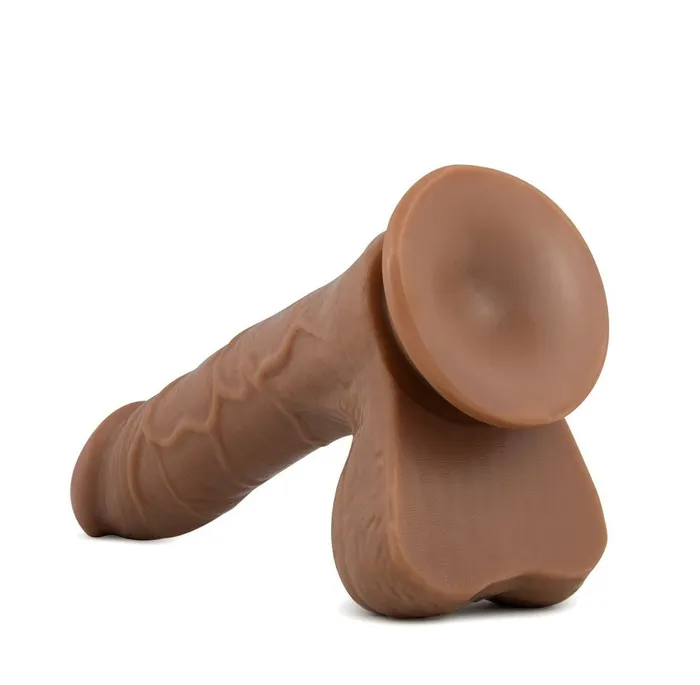 Dildos Blush X5 By Blush Grinder Realistic Latin 85Inch Long Dildo With Balls Suction Cup Base