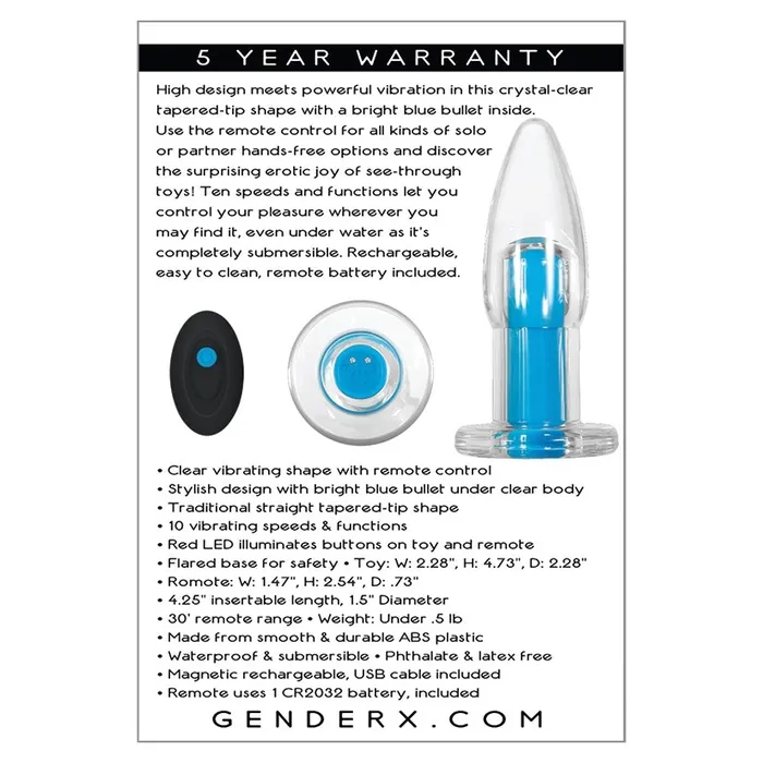 EVOLVED Vibrators Gender X Electric Blue