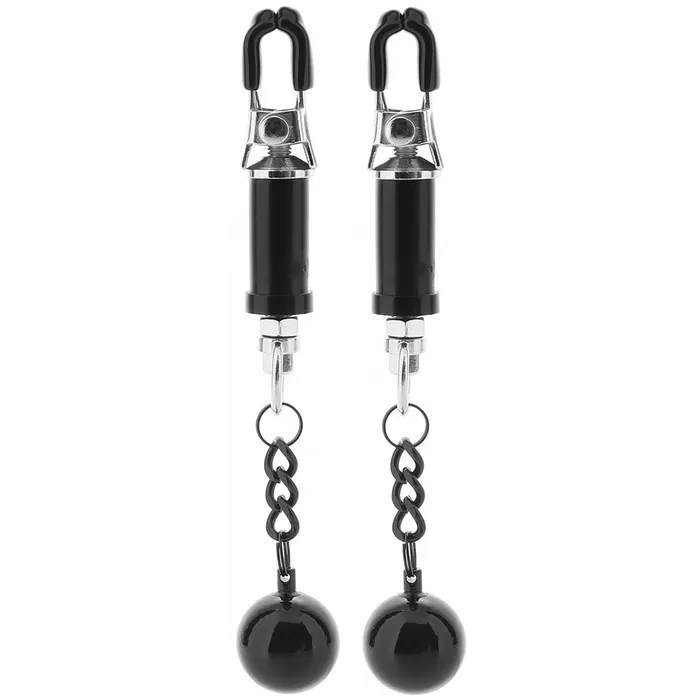 Female Sex Toys CalExotics Nipple Grips Weighted Twist Nipple Clamps