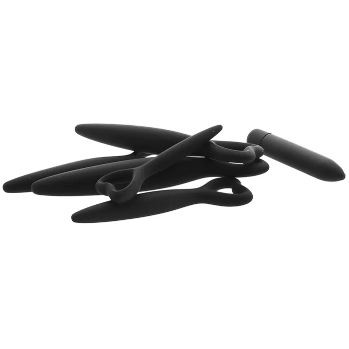 Female Sex Toys Shots Toys Ouch Silicone Vaginal Dilator Set and Bullet in Black Female Sex Toys Shots Toys Ouch Silicone Vaginal Dilator Set and Bullet in Black