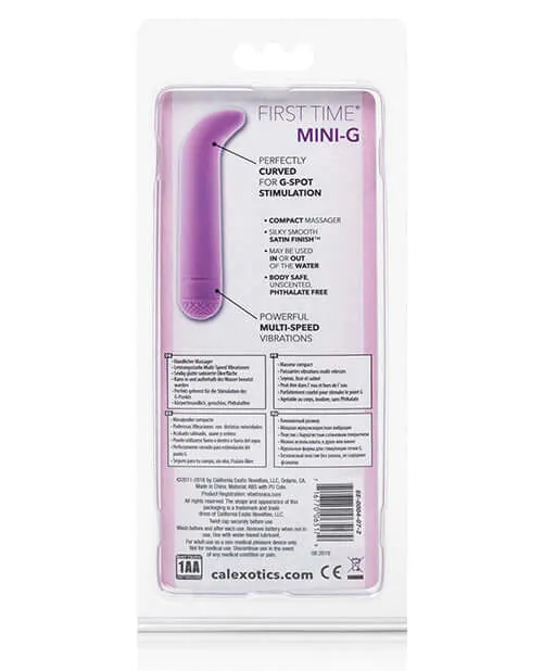 First Time Mini G Vibe Purple GSpot Stimulating Waterproof Vibrator California Exotic Novelties Vibrators
