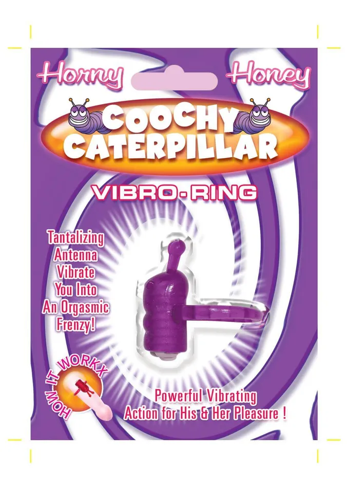 HOTT Products Vibrators HORNY HONEY COOCHY CATERPILLAR PURPLE
