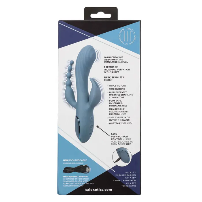 III Triple Ecstasy Rabbit Vibrator California Exotic Novelties Vibrators