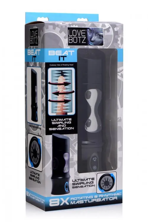 Love Botz Beat It 8X Rotating and Rhythmic Masturbator XR Brands Male Sex Toys