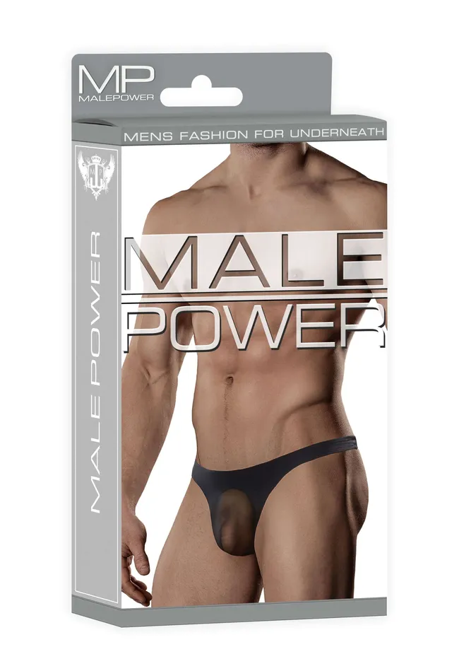 Male Power Lingerie Female Sex Toys Male Power Nylon Spandex Streaker Thong in Black SM A Bold Statement in Mens Intimate Wear