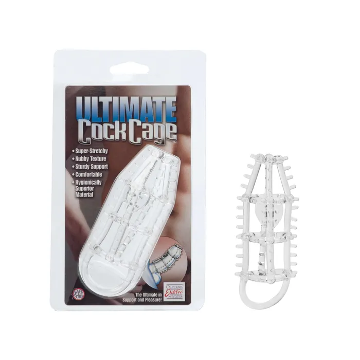 Male Sex Toys California Exotic Novelties Ultimate Cock Cage Clear