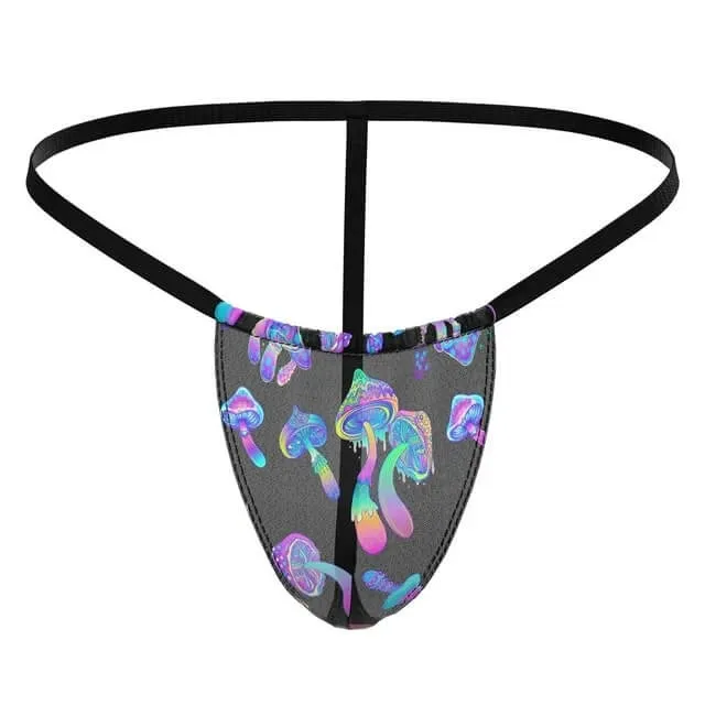 Male Sex Toys Male Power Lingerie Hazy Dayz Posing Strap with Mushroom Print Ultra Soft and Breathable Microfiber Male Sex Toys Male Power Lingerie Hazy Dayz Posing Strap with Mushroom Print Ultra Soft and Breathable Microfiber