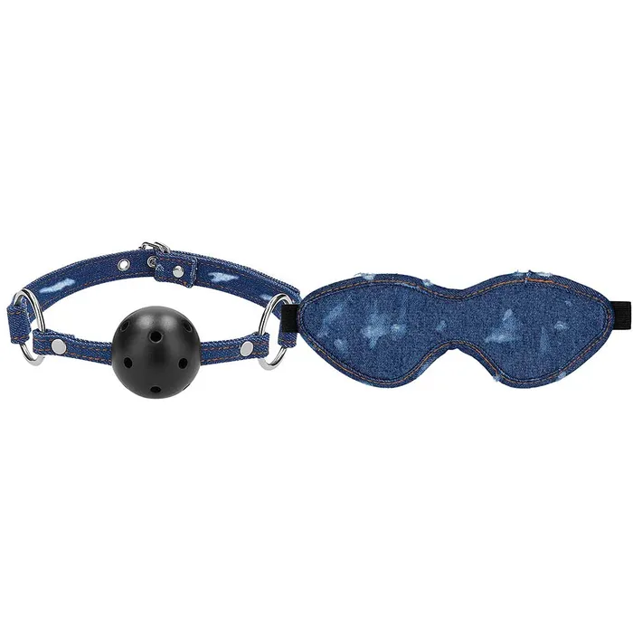 Ouch Tough Denim Style Bondage Kit Shots Toys Couples