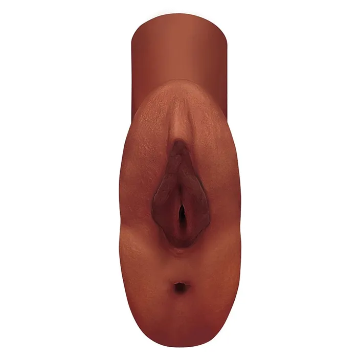 PDX Plus Perfect Pussy Double StrokerBrown PIPEDREAM Male Sex Toys