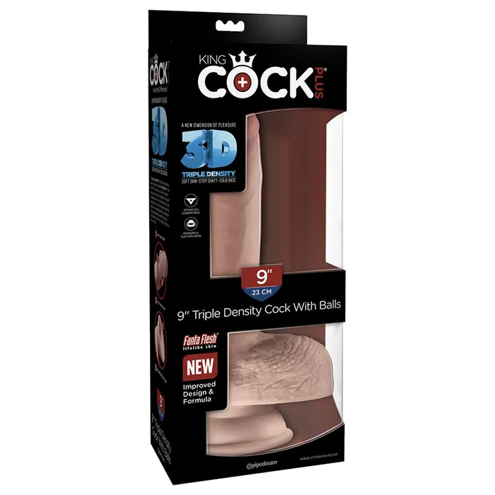 PIPEDREAM Dildos King Cock Plus Triple Density Cock with BallsLight 9