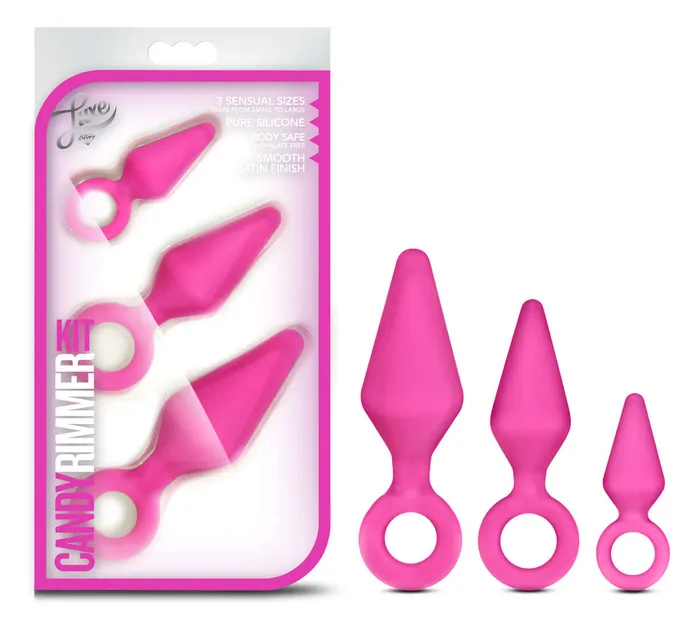 Vibrators Luxe Candy Rimmer Kit Fuchsia Blush Novelties