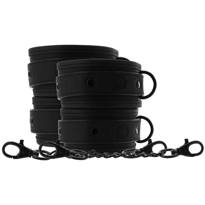 XR Brands Male Sex Toys Master Series Kinky Comfort Wrist Ankle Cuff Set XR Brands Male Sex Toys Master Series Kinky Comfort Wrist Ankle Cuff Set