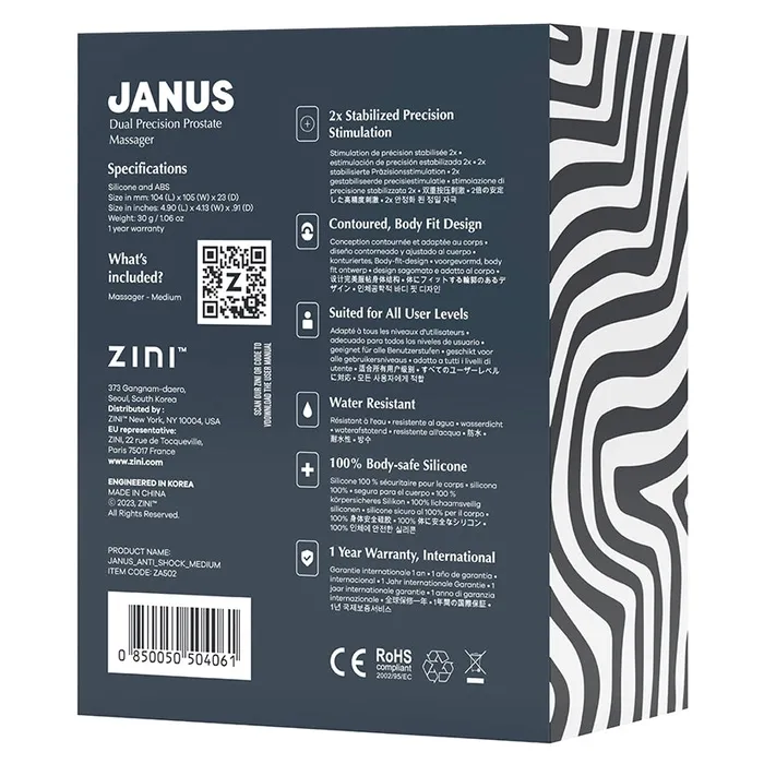 ZINI Anal Zini Janus AntishockBlack Medium